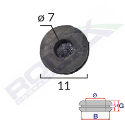 Capac Cauciuc Inchis Universal Diametru 7Mm Set 10 Buc 