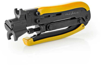 Cleste compresie Nedis CSGG49530YE otel calit pentru conectori F /RG58 /RG59 /RG6 /RG7 /RG11 