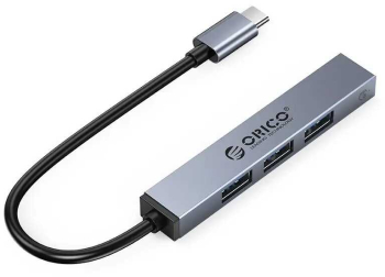 HUB USB Orico AHC1-4A-GY 4 port-uri USB3.2 gri 15cm 