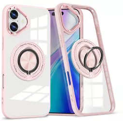 Husa de Protectie TPU Flippy pentru iPhone 16 Pro Anticadere cu Incarcare Wireless Tehnologie Magsafe Inel Magnetic Rotativ cu Functie de 