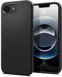 Husa pentru iPhone 16e - Spigen Liquid Air - Matte Black 