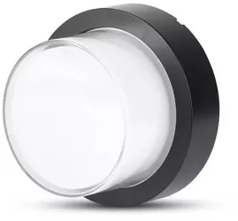 Lampa led 12w ip65 4000k alb neutru - negru 