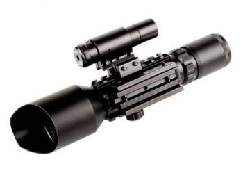 Luneta Profesionala cu Laser KlaussTech obiectiv 42 mm zoom 3x - 10x Lentile cu Protectie Waterproof 