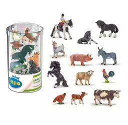 Papo Figurina Set 13 Minifigurine Animale Ferma 