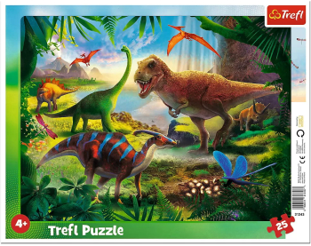 Puzzle 25 Plansa Dinozauri 