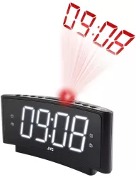 Radio cu ceas JVC RA-E314B FM alarma proiectie memorie 10 posturi negru 