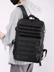 Rucsac Militar Tactic 4 compartimente impermeabil 40L Nylon 1000D Negru