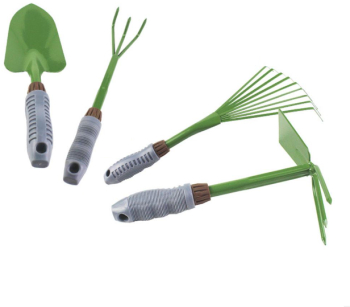 Set 4 unelte de gradinarit cu maner gri