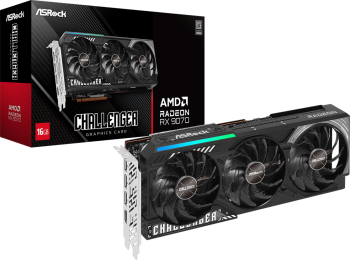 Placa video ASRock AMD Radeon RX 9070 Challenger 16GB GDDR6 256 bit 