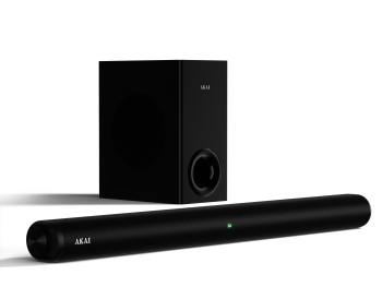 Soundbar Akai ASB-8WSW 150 W Bluetooth USB HDMI Aux in afisaj LED telecomanda 