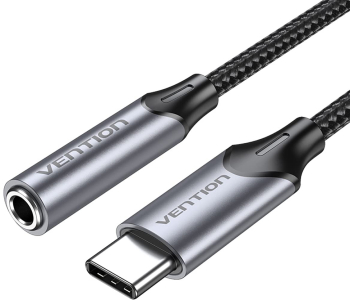 Adaptor Headphone Type-C la Jack 3.5mm DAC - Vention BGMHF - Gray 