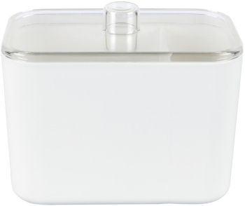 Cutie cu capac pentru depozitarea produselor cosmetice Livarno home 12.5 x 7.8 x 10 cm plastic 
