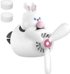 Difuzor Aromaterapie Auto Ursulet Popo Aviator pentru Grila de Ventilatie Odorizant auto si 2 Arome cu Extracte Naturale Incluse Floral Aut 