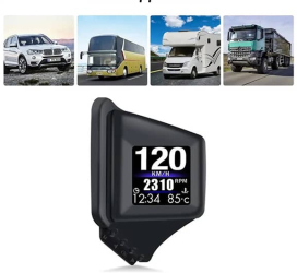Display de Bord pentru Stalp cu Afisaj Digital AutoREY® Aparat multifunctional GPS si Diagnoza Auto OBD2 Head-Up display