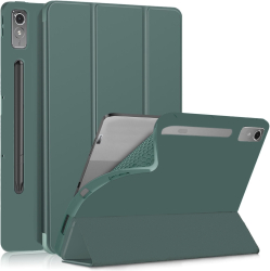Husa Ultra Slim pentru Lenovo Idea Tab Pro / Tab P12 12.7 Silicon TPU Smart Cover - Verde Marin 