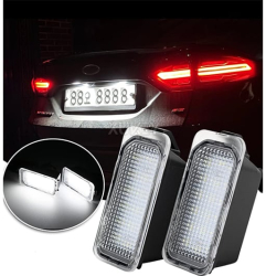 Lampi numar LED AutoREY® Premium pentru Ford Fiesta Focus Mondeo Kuga C-Max S-Max Jaguar XF XJ set 2 bucati Canbus fara eroare 