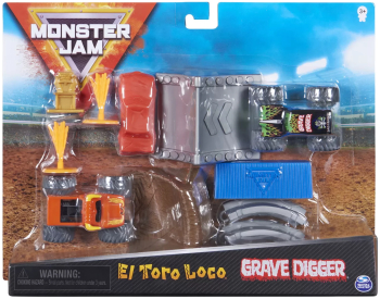 Monster Jam Set De Joaca El Toro Loco Si Groparul 