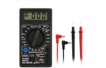 Multimetru afisaj LCD digital aparat masura 19 scale 2 testere negru 