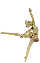 Ornament de Craciun House of Seasons balerina auriu 