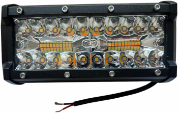 Proiector AutoREY® Premium LED Bar Stroboscop 120W si 7000 Lumeni cu 5 Functii Lumina Alba si Galbena Gabarit Utilaje Off-Road Uti 