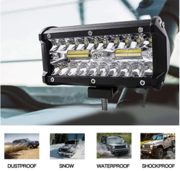 Proiector LED Bar 120W Offroad SUV ATV Camion Utilaj 