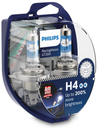 Set 2 Buc Becuri Auto H4 Racing Vision Philips 