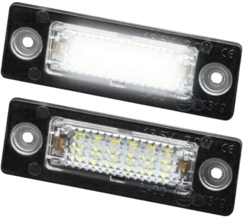 Set 2 lampi numar AutoREY® cu LED Compatibil cu VW Touran Caddy Golf 5 Plus Passat B5.5 Variant/Break Transporter Touran Jetta Sk 