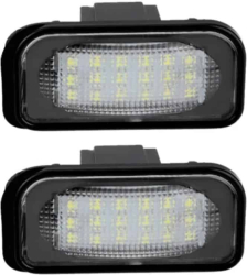 Set 2 Lampi Numar Inmatriculare LED pentru Mercedes C Class W203 4D E Class W211 CLS Class W219 Canbus fara eroare de bec ars AutoREY® 