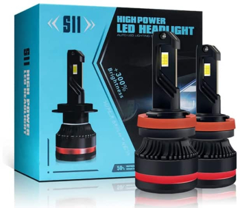 Set 2 LED-uri Auto H7 AutoREY® Premium 55w/bec 20000 Lumeni 6500K AUTO 12-24 Volti CSP Canbus fara eroare de bec ars Miez Cupr 
