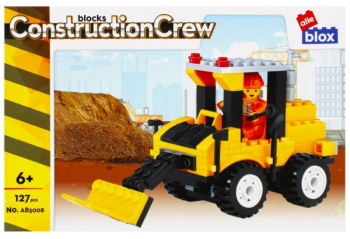 Set de constructie Alleblox Construction Crew - buldoexcavator - AB5008 / 478252 127 piese 6+ 