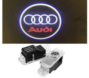 Set Lampi Logo Portiere Holograme Audi A3 A4 A5 A6 A7 Q3 Q5 Q7 Plug and Play 