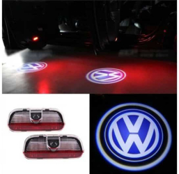 Set Lampi Logo Portiere Holograme VW Passat B6 B7 CC Golf 5 6 7 Touareg Plug and Play 