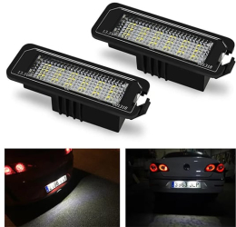 Set Lampi Numar LED Canbus fara eroare VW Golf 4 / 5 / 6 / 7 EOS Passat B6 / B7 Passat CC Polo Lupo SKODA Superb Seat 
