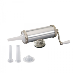 Aparat de umplut si facut carnati FLoria Capacitate 2.5Kg Aluminiu 3 palnii incluse 