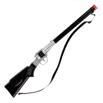 Arma de jucarie model pusca cu 8 gloante Negru-Argintiu 