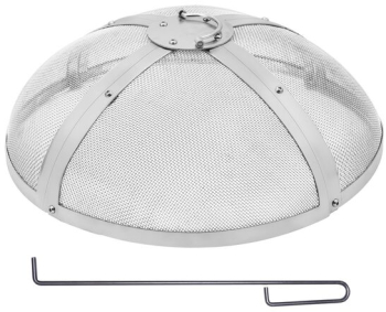 Capac contra scanteilor pentru Gratare/Vatra foc Otel inoxidabil Diametru 508 mm
