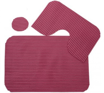 Covor baie Ciprus set 3 buc multicolor