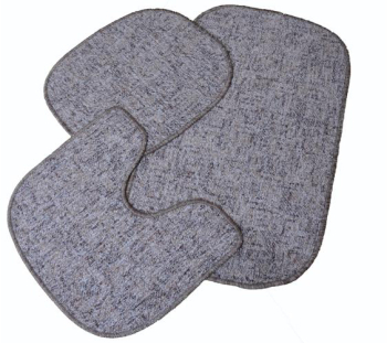 Covor baie Doris set 3 buc multicolor 79x48 cm