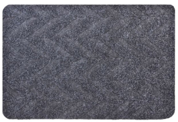 Covoras decorativ pentru usa de la intrare cu model 55X35 cm gri