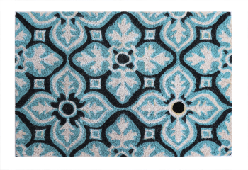 Covoras intrare Koko design Floare albastra 40x60 cm 