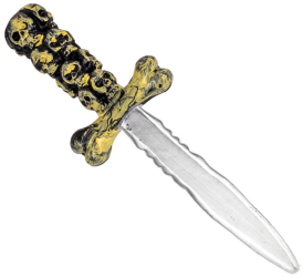 Cutit de jucarie cu model Craniu 30 cm plastic ATU-084908 