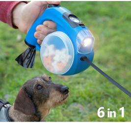 Lesa retractabila pentru caini 6 in 1 