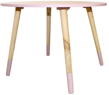Masa pentru copii H and S Collection din MDF roz 60cm inaltime 41 cm 