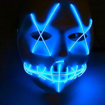 Masca horror purge luminoasa 3 moduri iluminare unisex marime universala 