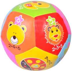 Minge educationala cu interior squishy diametru 15cm 