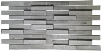 Panou decorativ PVC stejar alb 98x48x0.3 cm 