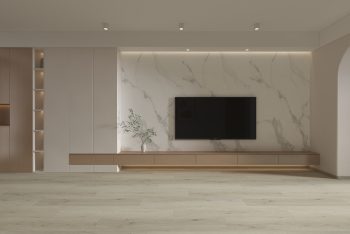 Panou decorativ SPC alb 280x60x0 37 cm 