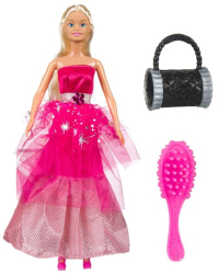 Papusa blonda cu accesorii Fucsia 30 cm ATU-087089 