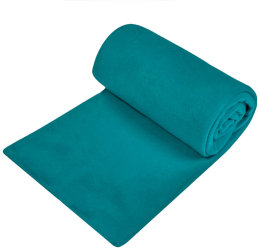 Patura pufoasa pentru pat turcoaz 150x220 cm