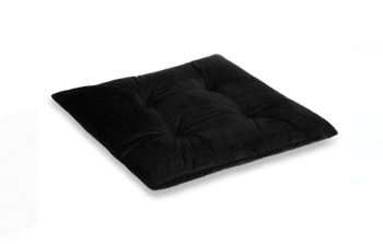 Perna Scaun Decorativa Neagra Velvet 38x38cm 